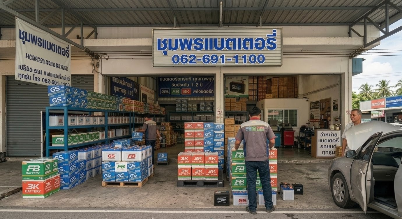 บริการเปลี่ยนแบตนอกสถานที่ ชุมพร